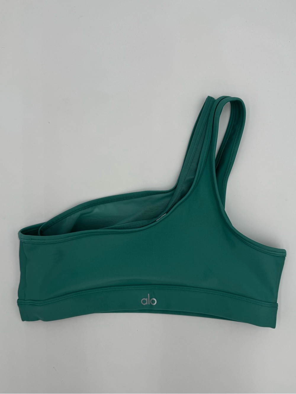 ALO Yoga Teal One-Shoulder Sports Bra